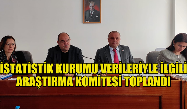 İstatistik Kurumu verileriyle ilgili araştırma komitesi toplandı