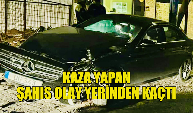 Gece yarısı trafik kazası... Kaza yapıp olay yerinden ayrıldı