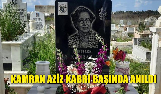 Kamran Aziz kabri başında anıldı