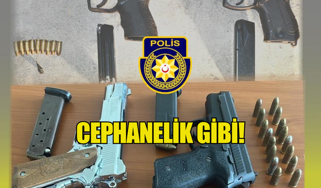 Girne ve Metehan'da tabancalarla yakalananlar tutuklandı