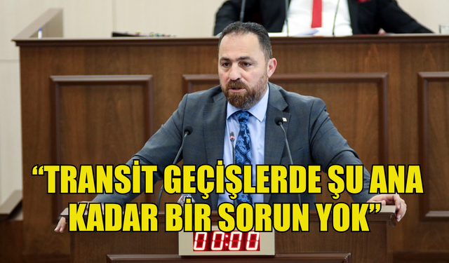 Çavuş: “Transit geçişlerde şu ana kadar bir sorun yok”