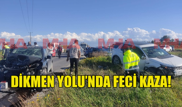 Dikmen Yolu'nda feci kaza!