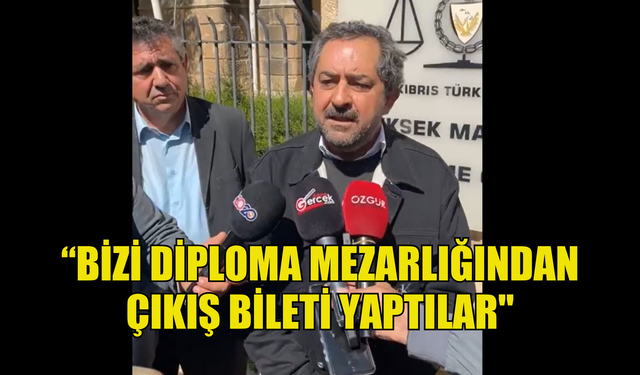 Hasgüler, "bizi diploma mezarlığından çıkış bileti yaptılar"