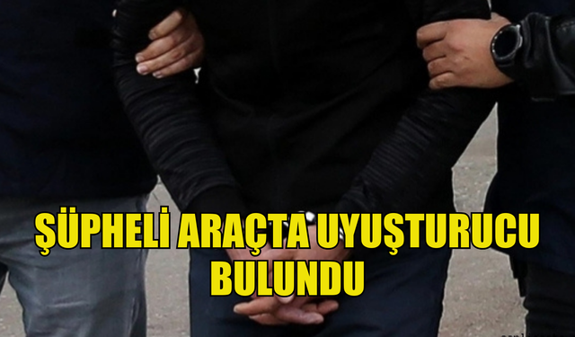 Güzelyurt'ta şüpheli araçta uyuşturucu bulundu