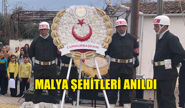 Malya Şehitleri, bugün Aydınköy’de düzenlenen törenle anıldı