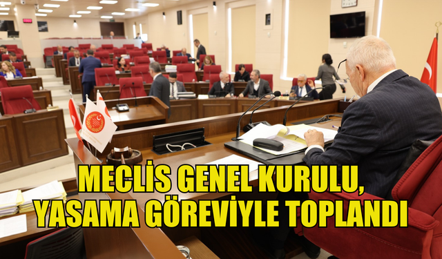 Meclis Genel Kurulu, yasama göreviyle toplandı