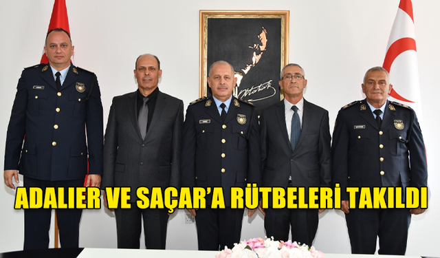 Pgm yardımcılığına atanan Adalıer ve Saçar'a rütbeleri takıldı