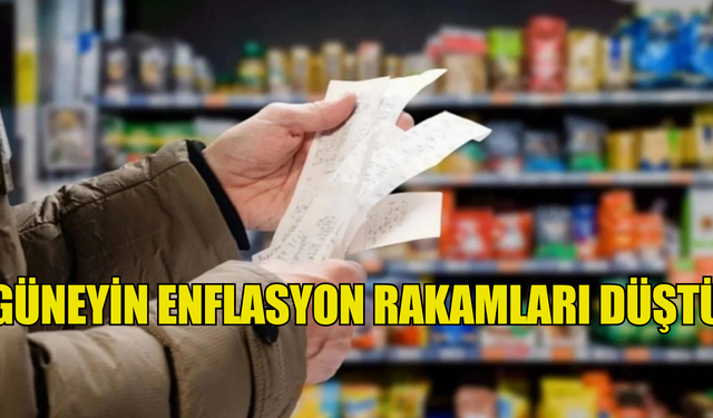 Güneyin enflasyon rakamları düştü