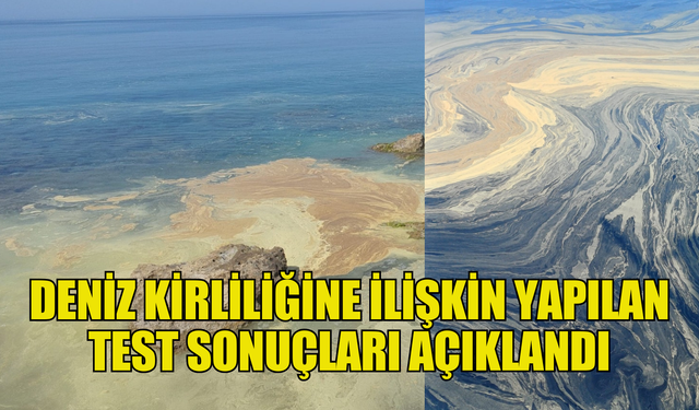 Deniz kirliliğine ilişkin bakanlık tarafından yapılan test sonuçları açıklandı