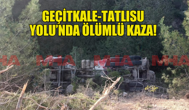 Ölümlü kaza! Araçta sıkışan şahıs hayatını kaybetti