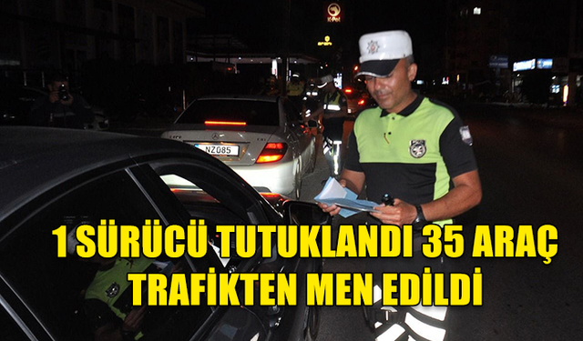 Ülke geneli gerçekleştirilen trafik denetimlerinde 435 sürücü rapor edildi