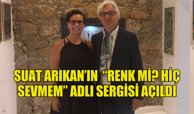 SUAT ARIKAN’IN  “RENK Mİ? HİÇ SEVMEM” ADLI SERGİSİ AÇILDI