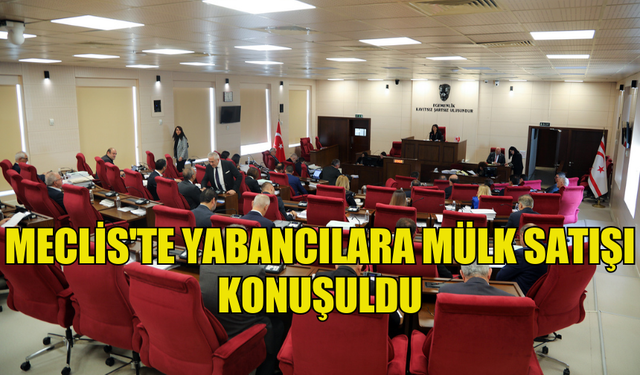 MECLİS'TE YABANCILARA MÜLK SATIŞI KONUŞULDU