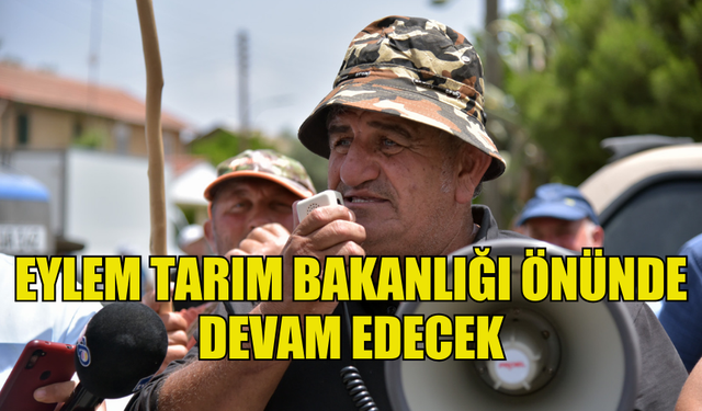 HAYVAN ÜRETİCİLERİNİN EYLEMİ TARIM BAKANLIĞI ÖNÜNDE DEVAM EDECEK