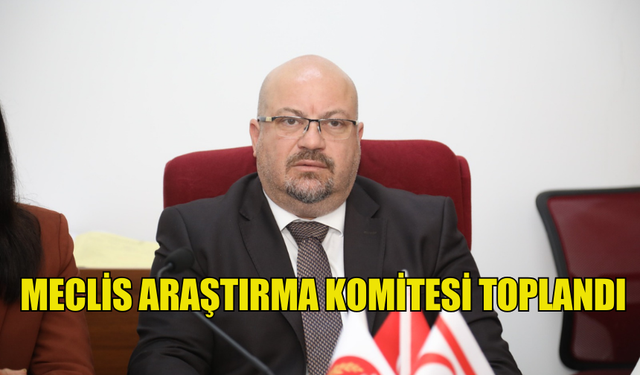 MECLİS ARAŞTIRMA KOMİTESİ TOPLANDI