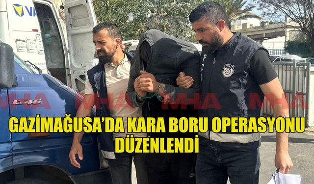 GAZİMAĞUSA'DA "KARA BORU OPERASYONU'NDA" UYUŞTURUCU VE MERMİ ELE GEÇİRİLDİ