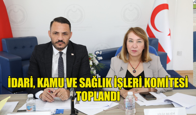 İDARİ, KAMU VE SAĞLIK İŞLERİ KOMİTESİ TOPLANDI