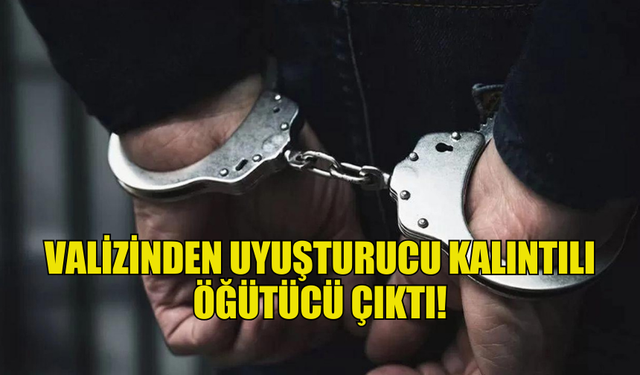 VALİZİNDEN UYUŞTURUCU KALINTILI ÖĞÜTÜCÜ ÇIKTI!