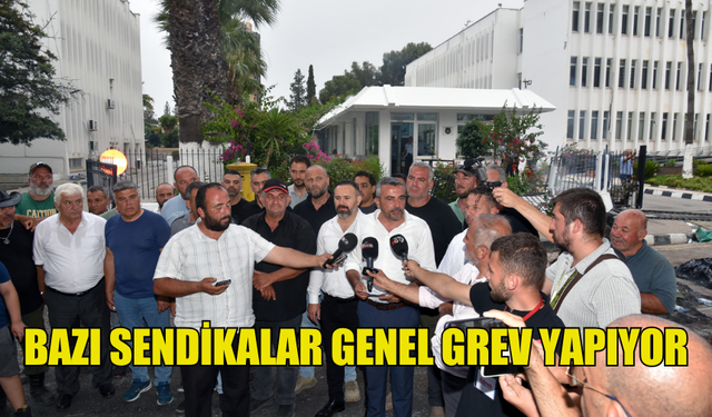 BAZI SENDİKALAR GENEL GREV YAPIYOR