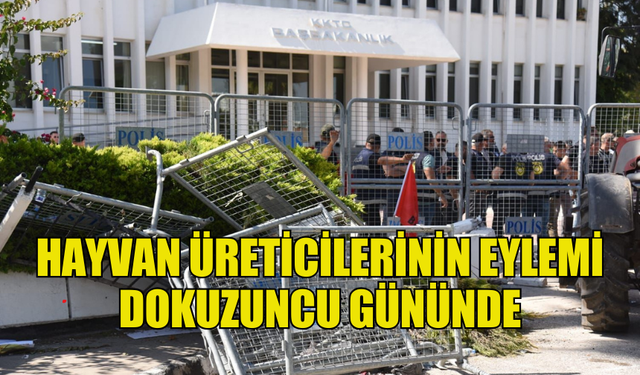 HAYVAN ÜRETİCİLERİNİN EYLEMİ DOKUZUNCU GÜNÜNDE