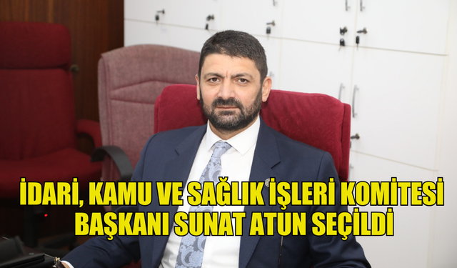 İDARİ, KAMU VE SAĞLIK İŞLERİ KOMİTESİ  BAŞKANI SUNAT ATUN SEÇİLDİ