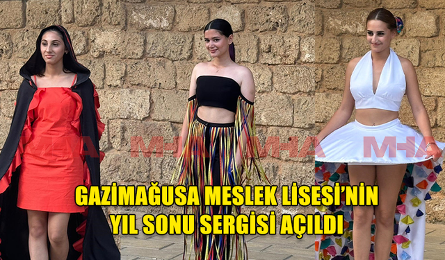 GAZIMAĞUSA MESLEK LİSESİ’NİN YIL SONU SERGİSİ BANDABULYA’DA AÇILDI