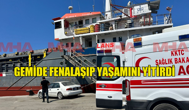 GHAZİ MOUKALED GEMİDE FENALAŞARAK YAŞAMINI YİTİRDİ