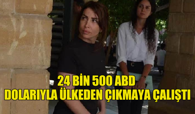 24 BİN 500 ABD  DOLARIYLA ÜLKEDEN ÇIKMAYA ÇALIŞTI