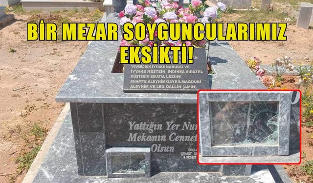 GAZİMAĞUSA'DA MEZARA KONULAN HATIRA MAKASI ÇALDILAR