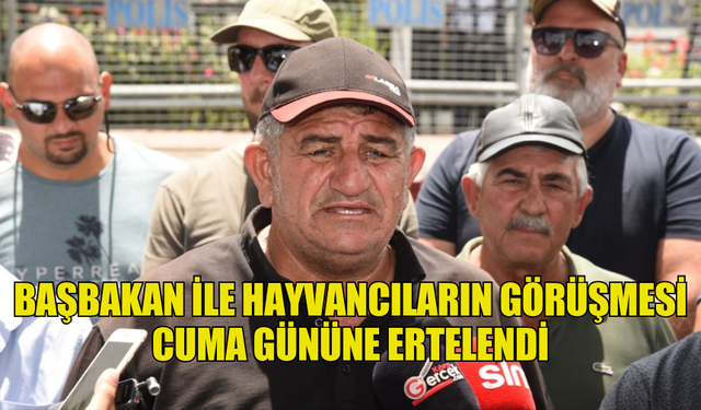 BAŞBAKAN İLE HAYVANCILARIN GÖRÜŞMESİ CUMA GÜNÜNE ERTELENDİ