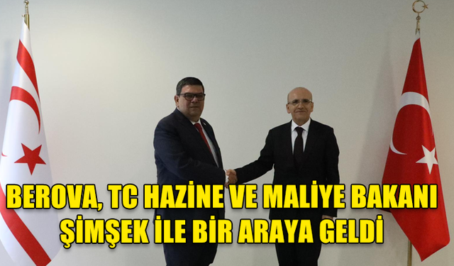 BEROVA, TC HAZİNE VE MALİYE BAKANI ŞİMŞEK İLE BİR ARAYA GELDİ