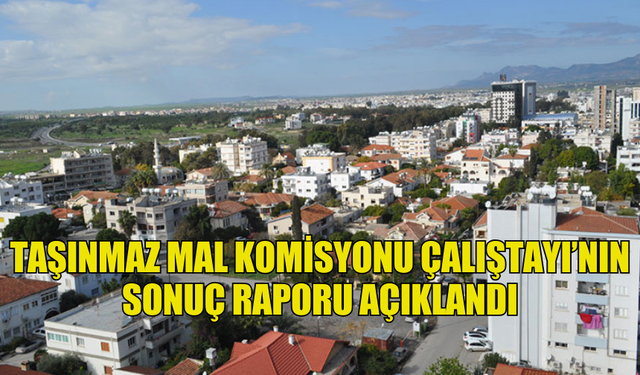 TAŞINMAZ MAL KOMİSYONU ÇALIŞTAYI’NIN SONUÇ RAPORU AÇIKLANDI