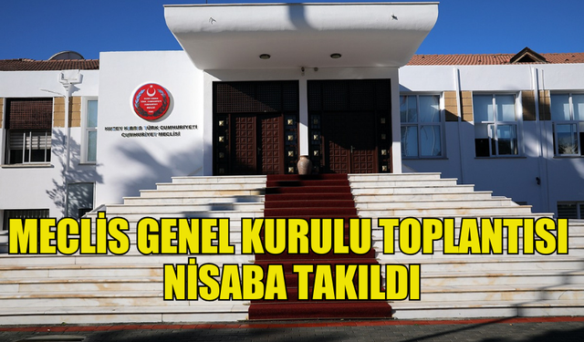 MECLİS GENEL KURULU TOPLANTISI NİSABA TAKILDI