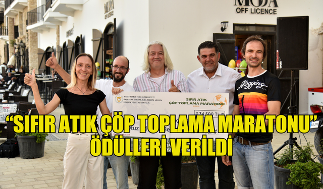 2 TON ÇÖP TOPLANDI… “SIFIR ATIK ÇÖP TOPLAMA MARATONU” ÖDÜLLERİ VERİLDİ