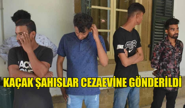 KKTC'DE KAÇAK YAŞAYAN BANGLADEŞLİLER CEZAEVİNE GÖNDERİLDİ