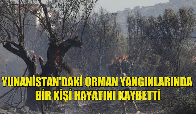 YUNANİSTAN'DA MEYDANA GELEN ORMAN YANGINLARINDA BİR KİŞİ HAYATINI KAYBETTİ