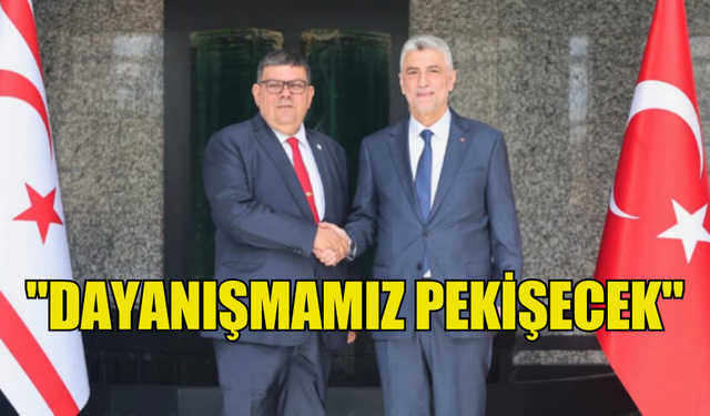 TC TİCARET BAKANI BOLAT, MALİYE BAKANI BEROVA İLE BİR ARAYA GELDİ