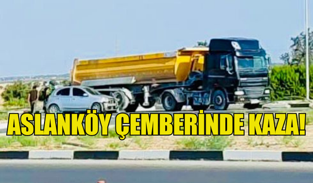 ASLANKÖY ÇEMBERİNDE KAZA MEYDANA GELDİ!