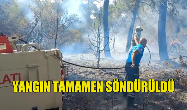 YANGIN TAMAMEN SÖNDÜRÜLDÜ