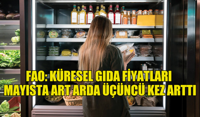 FAO: KÜRESEL GIDA FİYATLARI MAYISTA ART ARDA ÜÇÜNCÜ KEZ ARTTI