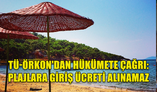 HÜKÜMETE HALKIN PLAJLARA ÖZGÜRCE GİREBİLMELERİ İÇİN GEREKLİ ÖNLEMLERİ ALMA ÇAĞRISI