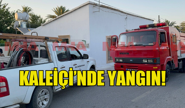 GAZİMAĞUSA KALEİÇİ'NDE BİR EVDE YANGIN MEYDANA GELDİ