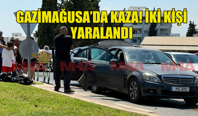 GAZİMAĞUSA'DA MEYDANA GELEN KAZADA BİRİ ÇOCUK İKİ KİŞİ YARALANDI