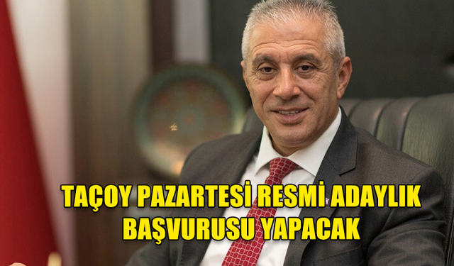 UBP MİLLETVEKİLİ HASAN TAÇOY GENEL BAŞKAN ADAYLIK BAŞVURUSUNU YAPIYOR.