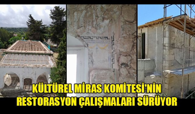 KÜLTÜREL MİRAS KOMİTESİ'NİN RESTORASYON ÇALIŞMALARI SÜRÜYOR