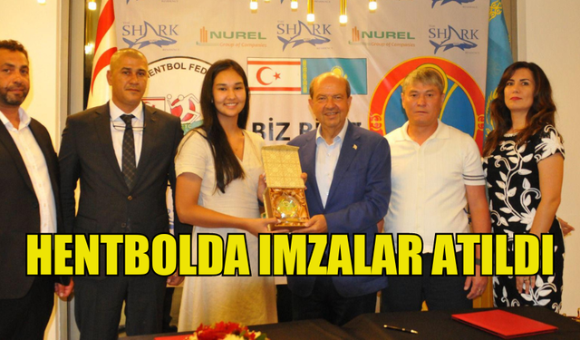 KKTC HENTBOL FEDERASYONU İLE KAZAKİSTAN ASTANA HENTBOL FEDERASYONU ARASINDA PROTOKOL İMZALANDI