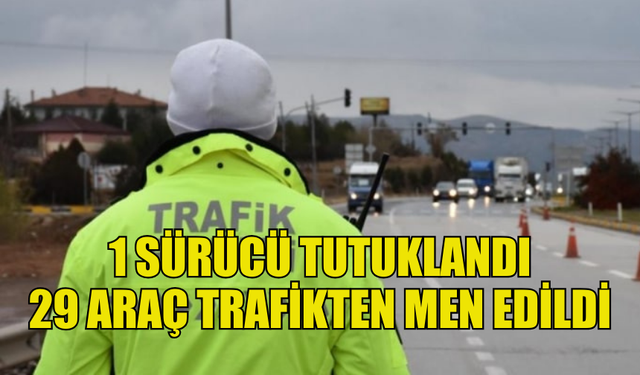 ÜLKE GENELİNDEKİ TRAFİK DENETİMLERİNDE 374 SÜRÜCÜ RAPOR EDİLDİ