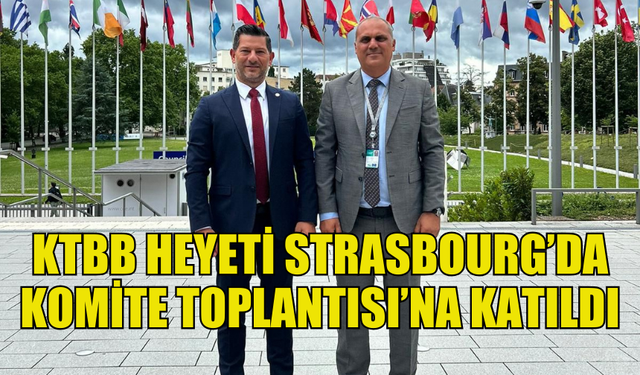 KIBRIS TÜRK BELEDİYELER BİRLİĞİ HEYETİ STRASBOURG’DA KOMİTE TOPLANTISI’NA KATILDI