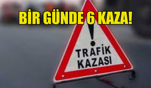 KKTC'DE BİR GÜNDE 6 KAZA MEYDANA GELDİ!