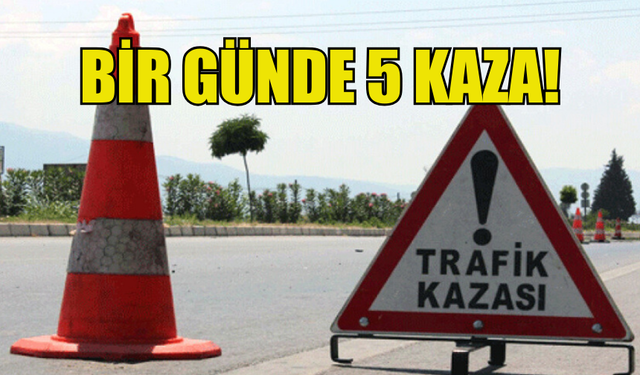 GİRNE VE GAZİMAĞUSA'DA MEYDANA GELEN TRAFİK KAZALARI